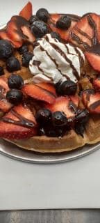 Best Strawberry Chocolate Waffle with whipped cream in Lawndale, CA